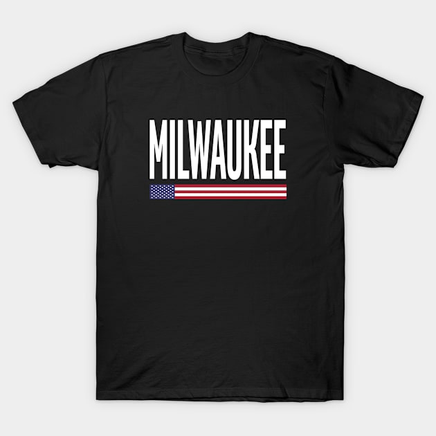 Milwaukee City Pride USA Flag T-Shirt by MakeSomeonesDay